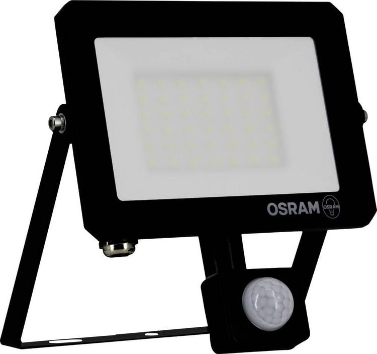 Produktbild: OSRAM HOMELIGHTING FLOODLIGHT LUX SENSOR 30W 840 BLACK 4099854489709 LED-Flutlichtstrahler 30.00 W Leuchtfarben: Kaltwei&szlig;