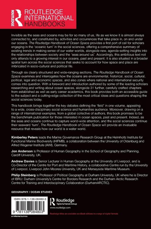 Produktbild: The Routledge Handbook of Ocean Space