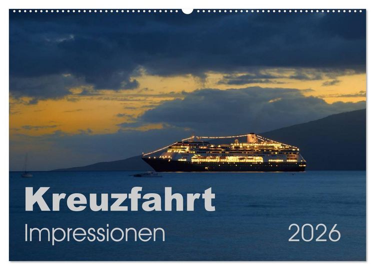 Produktbild: Kreuzfahrt Impressionen (Wandkalender 2026 DIN A2 quer), CALVENDO Monatskalender