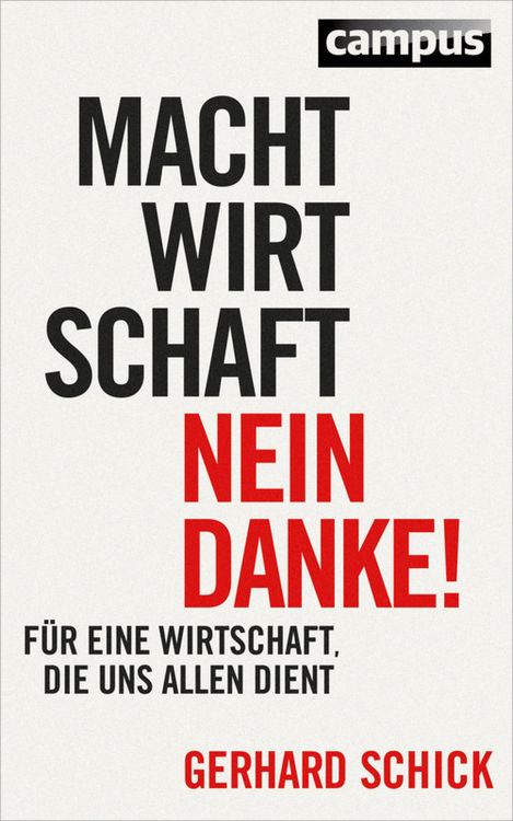 Produktbild: Machtwirtschaft - nein danke!