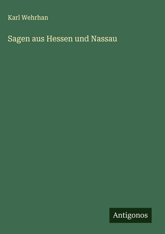 Produktbild: Sagen aus Hessen und Nassau