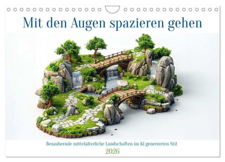Produktbild: Mit den Augen spazieren gehen (Wandkalender 2026 DIN A4 quer), CALVENDO Monatskalender