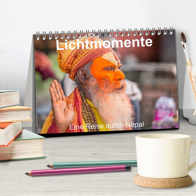 Produktbild: Lichtmomente - Eine Reise durch Nepal (Tischkalender 2026 DIN A5 quer), CALVENDO Monatskalender