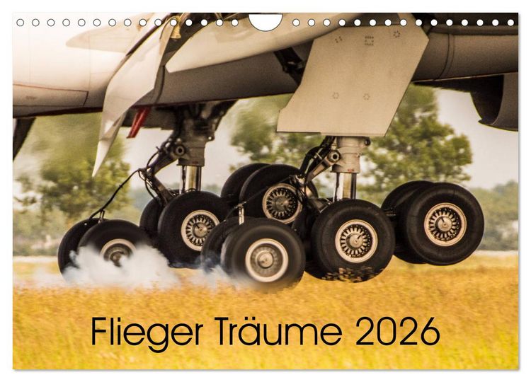 Produktbild: Flieger Tr&auml;ume 2026 (Wandkalender 2026 DIN A4 quer), CALVENDO Monatskalender