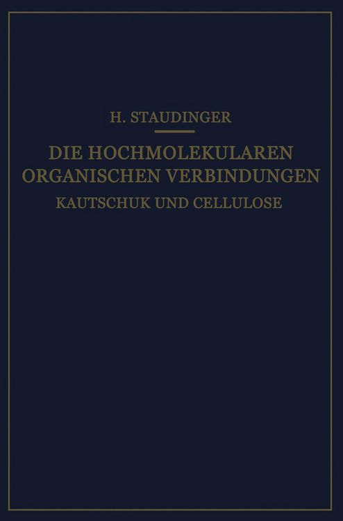Produktbild: Die Hochmolekularen Organischen Verbindungen