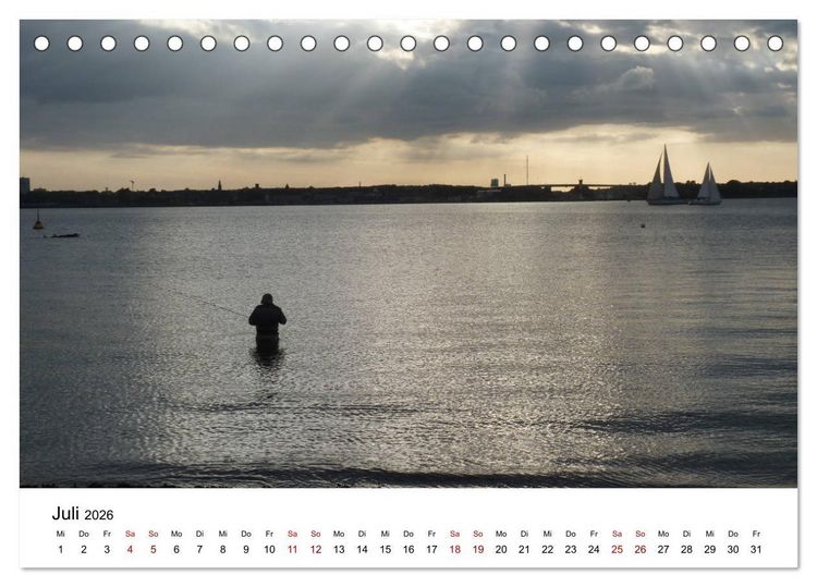 Produktbild: Impressionen von der Kieler F&ouml;rde (Tischkalender 2026 DIN A5 quer), CALVENDO Monatskalender