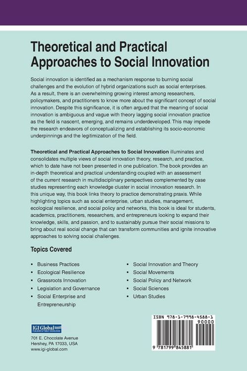 Produktbild: Theoretical and Practical Approaches to Social Innovation