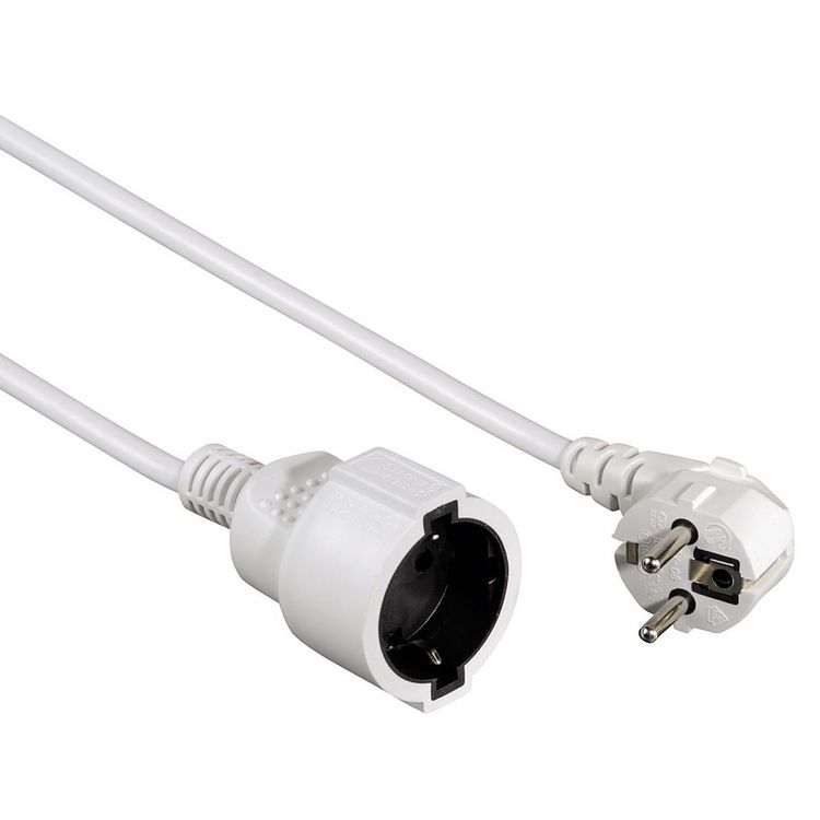 Produktbild: hama 00047865 Schutzkontakt-Verl&auml;ngerungskabel \"Profi\", 3 m, Wei&szlig;