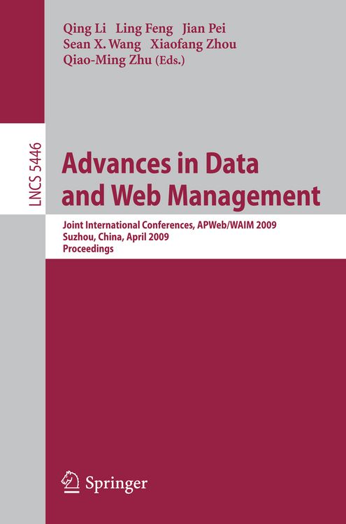 Produktbild: Advances in Data and Web Management