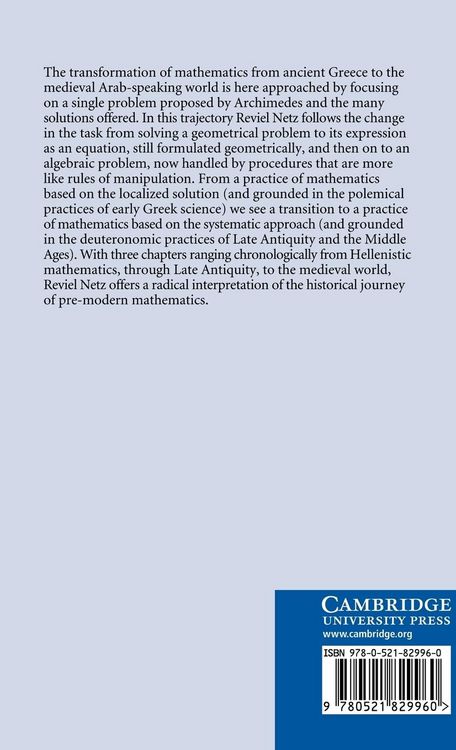 Produktbild: The Transformation of Mathematics in the Early Mediterranean World