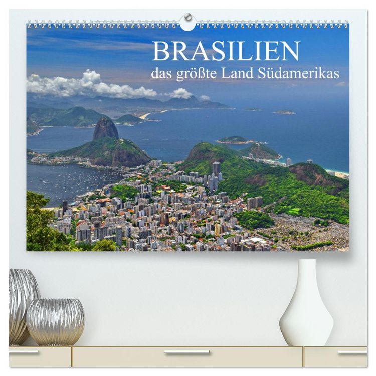 Produktbild: Brasilien - das gr&ouml;&szlig;te Land S&uuml;damerikas (hochwertiger Premium Wandkalender 2026 DIN A2 quer), Kunstdruck in Hochglanz