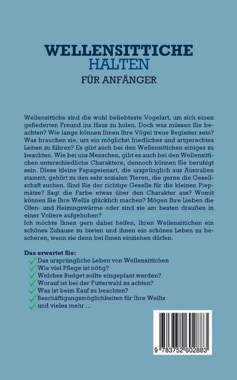 Produktbild: Wellensittiche halten f&uuml;r Anf&auml;nger: Wie Sie Ihre Wellensittiche ideal halten, pf