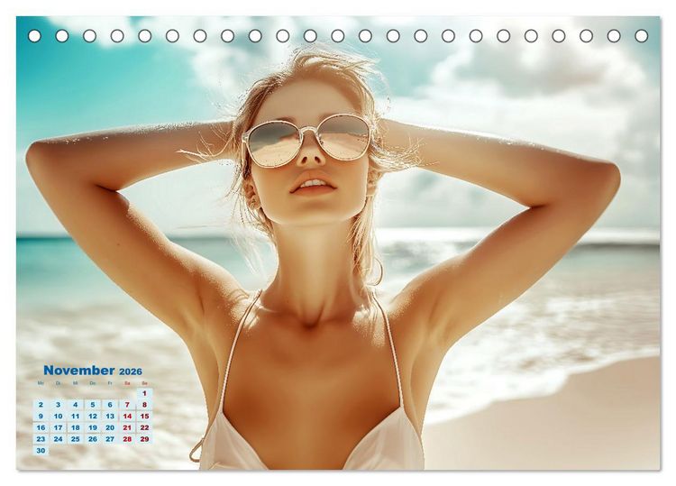 Produktbild: Entspannen am Strand (Tischkalender 2026 DIN A5 quer), CALVENDO Monatskalender