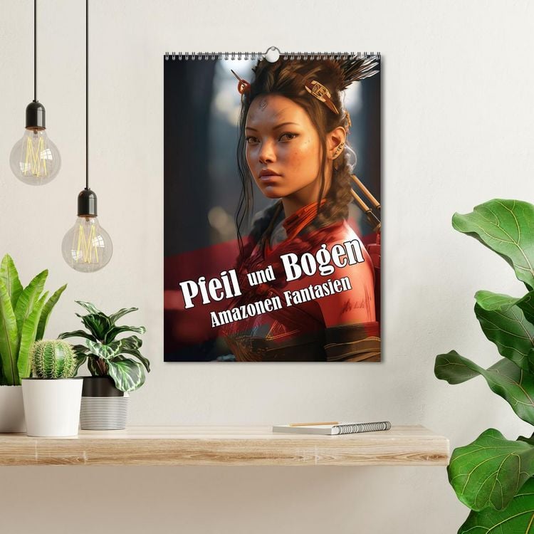 Produktbild: Pfeil und Bogen Amazonen Fantasien (Wandkalender 2026 DIN A3 hoch), CALVENDO Monatskalender