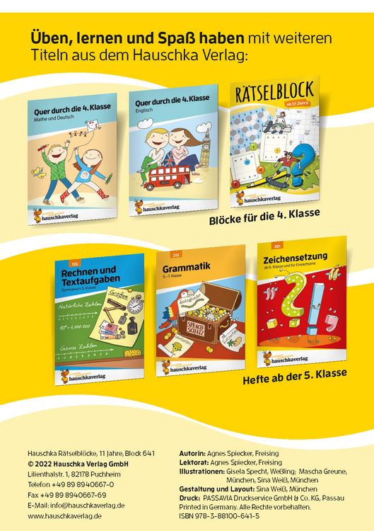 Produktbild: R&auml;tselblock ab 11 Jahre