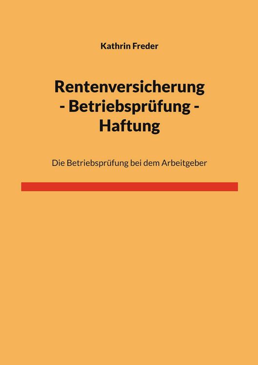 Produktbild: Rentenversicherung - Betriebspr&uuml;fung - Haftung