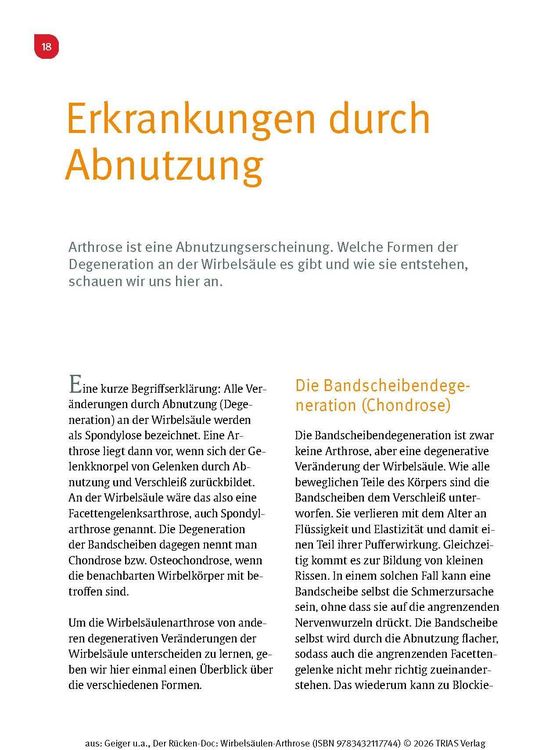 Produktbild: Der R&uuml;cken-Doc: Wirbels&auml;ulen-Arthrose