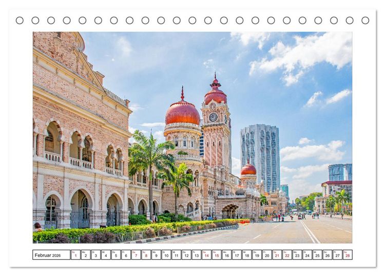 Produktbild: Kuala Lumpur - Traumreiseziel (Tischkalender 2026 DIN A5 quer), CALVENDO Monatskalender