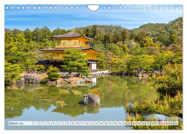 Produktbild: JAPAN Journey through time and beauty (Wall Calendar 2026 DIN A4 landscape), CALVENDO 12 Month Wall Calendar