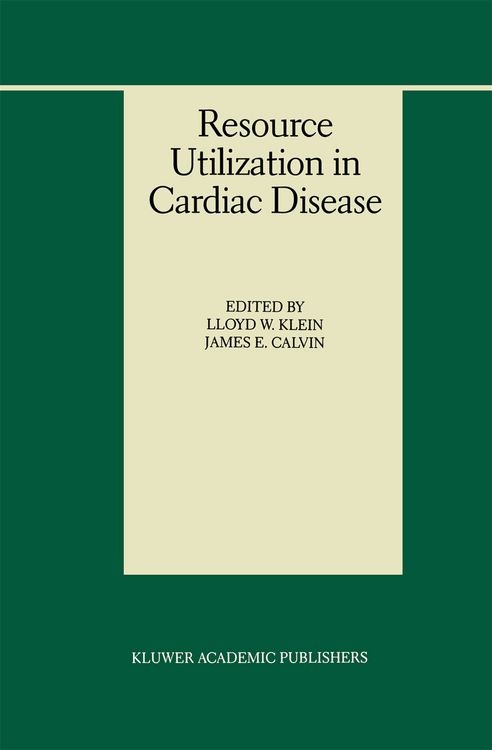 Produktbild: Resource Utilization in Cardiac Disease