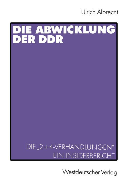 Produktbild: Die Abwicklung der DDR
