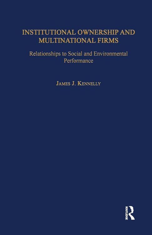 Produktbild: Institutional Ownership and Multinational Firms