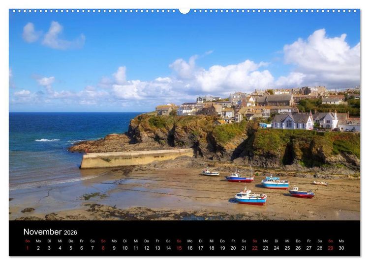 Produktbild: Cornwall (Wandkalender 2026 DIN A2 quer), CALVENDO Monatskalender