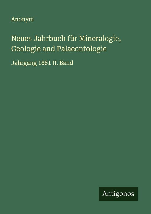 Produktbild: Neues Jahrbuch f&uuml;r Mineralogie, Geologie and Palaeontologie