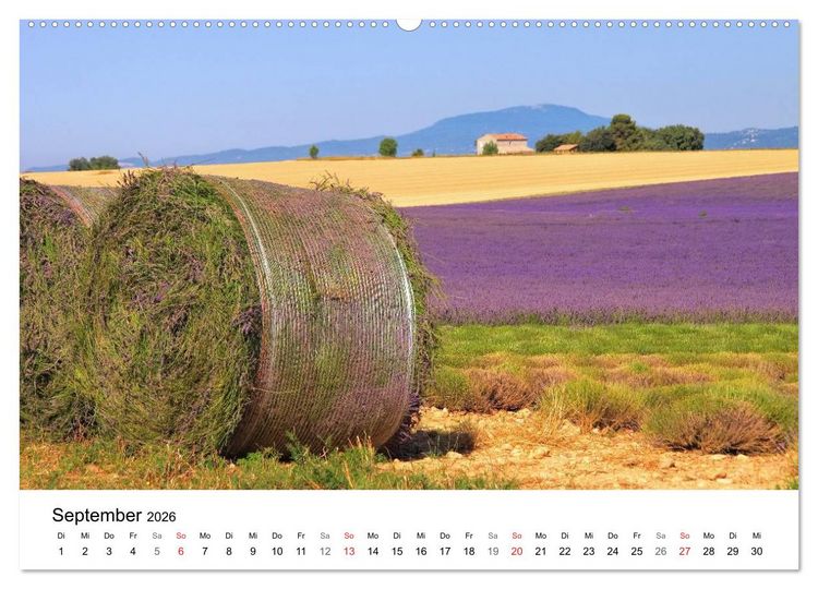 Produktbild: Provence - Zwischen Meer und Alpen (hochwertiger Premium Wandkalender 2026 DIN A2 quer), Kunstdruck in Hochglanz