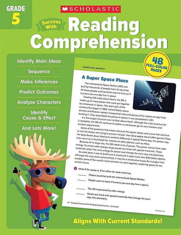 Produktbild: Scholastic Success with Reading Comprehension Grade 5 Workbook