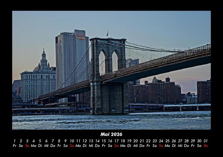 Produktbild: New York 2026 Fotokalender DIN A3