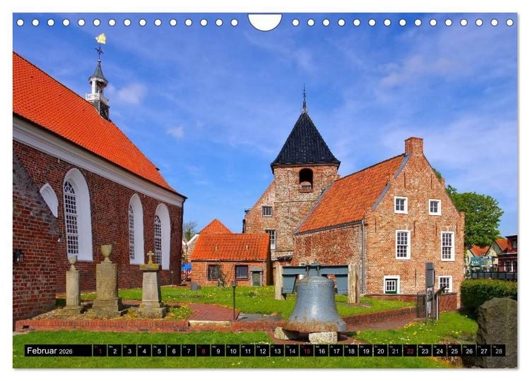 Produktbild: Kirchen in Ostfriesland (Wandkalender 2026 DIN A4 quer), CALVENDO Monatskalender