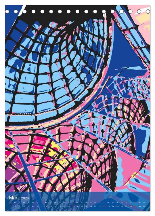 Produktbild: Paris pop-art (Tischkalender 2026 DIN A5 hoch), CALVENDO Monatskalender