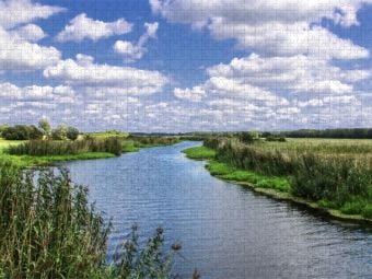 Produktbild: CALVENDO Puzzle Das Fl&uuml;sschen Rhin | 1000 Teile Lege-Gr&ouml;&szlig;e 64x48cm Foto-Puzzle f&uuml;r gl&uuml;ckliche Stunden
