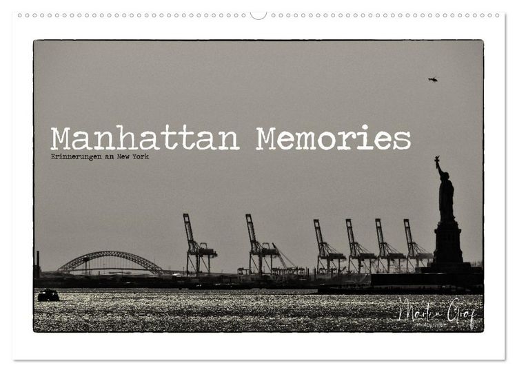 Produktbild: Manhattan Memories - Erinnerungen an New York (Wandkalender 2026 DIN A2 quer), CALVENDO Monatskalender