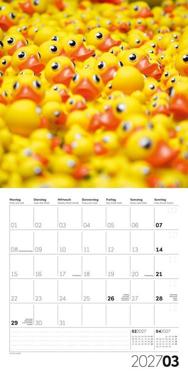 Produktbild: Die Farbe Gelb Kalender 2027 - 30x30 - Art12