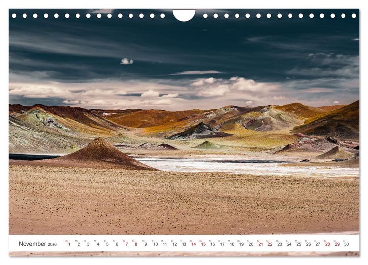 Produktbild: Chile - Die stille Kraft der Atacama (Wandkalender 2026 DIN A4 quer), CALVENDO Monatskalender