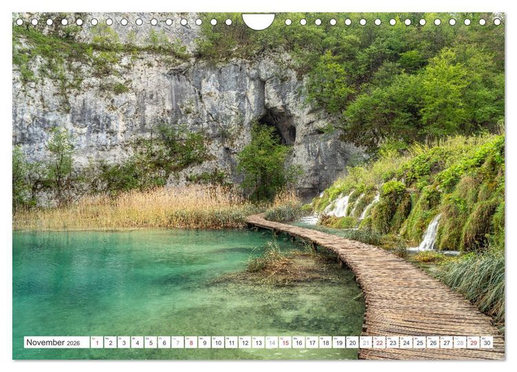 Produktbild: Welterbe in Kroatien - Plitvicer Seen (Wandkalender 2026 DIN A4 quer), CALVENDO Monatskalender