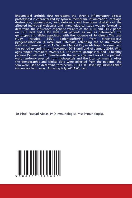 Produktbild: Association of Single Nucleotide Polymorphism of TLR-2 and IL-33 Gene
