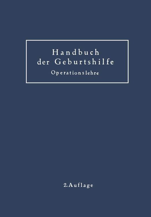 Produktbild: Geburtshilfliche Operationslehre
