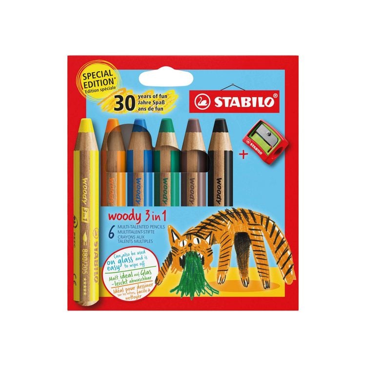 Produktbild: Aquarellbuntstift woody 3 in 1