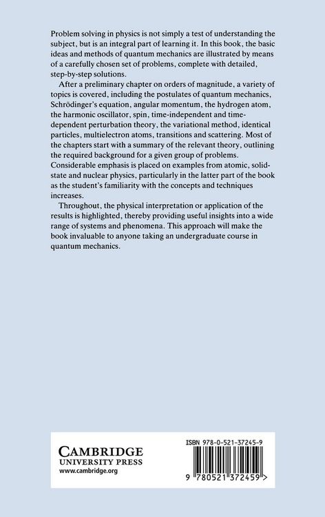 Produktbild: Problems in Quantum Mechanics