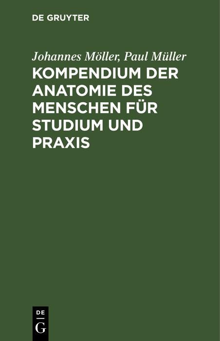 Produktbild: Kompendium der Anatomie des Menschen f&uuml;r Studium und Praxis