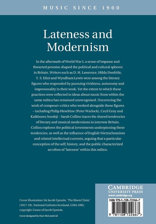 Produktbild: Lateness and Modernism