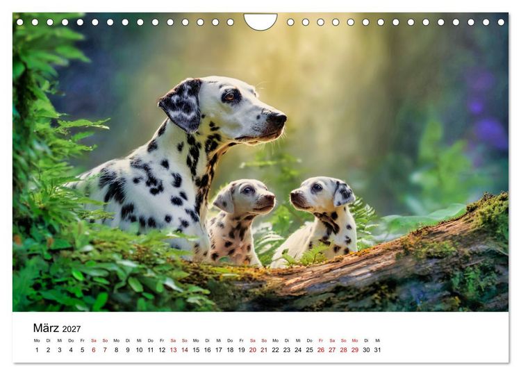 Produktbild: Dalmatiner - Mehr als nur Punkte! (Wandkalender 2027 DIN A4 quer), CALVENDO Monatskalender