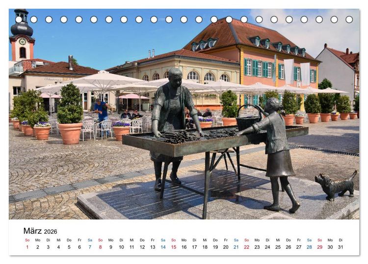 Produktbild: Schwetzingen - Ansichtssache (Tischkalender 2026 DIN A5 quer), CALVENDO Monatskalender