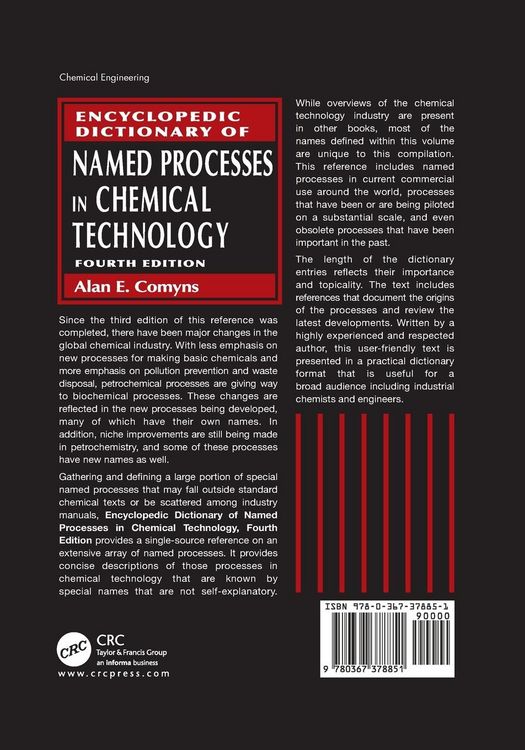 Produktbild: Encyclopedic Dictionary of Named Processes in Chemical Technology