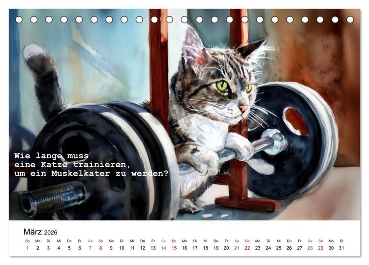Produktbild: Lustige und paradoxe Fragen (Tischkalender 2026 DIN A5 quer), CALVENDO Monatskalender