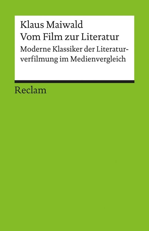 Produktbild: Vom Film zur Literatur