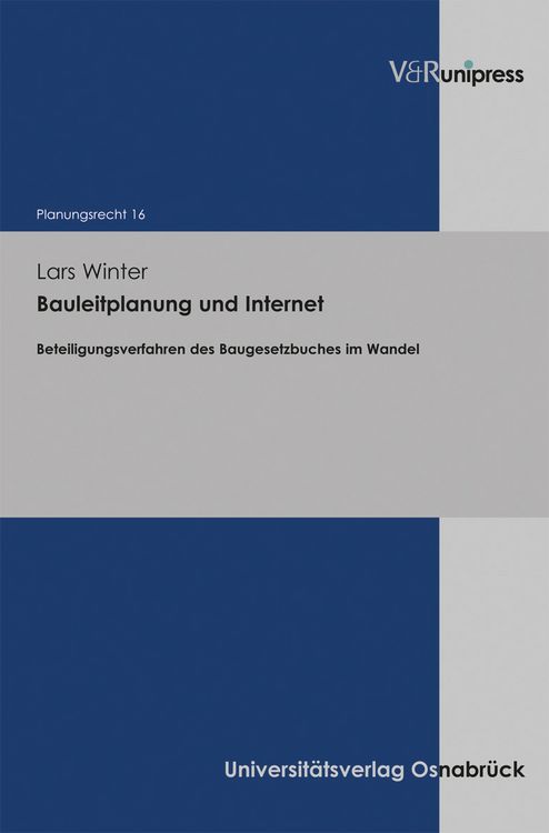Produktbild: Bauleitplanung und Internet